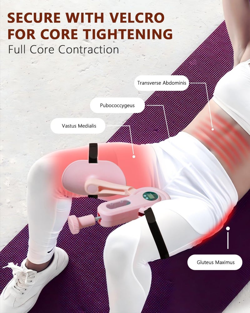 Vigforom مدرب الفخذ، جهاز تمارين كيجل الداخلي مع مقاومة قابلة للتعديل من 0-135 رطل لتقوية العضلات الداخلية | لياقة منزلية، مدرب قاع الحوض للنساء | الرجال - Image 4